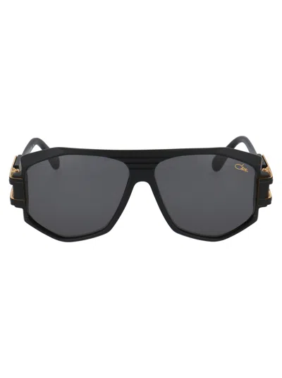 Cazal Black Matte Acetate Sunglasses
