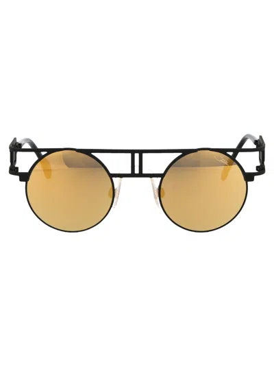 Cazal Black Metal Sunglasses