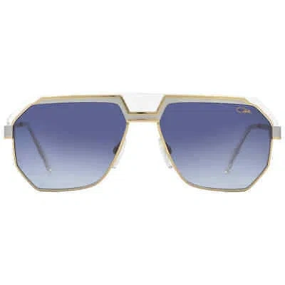 Pre-owned Cazal Blue Navigator Unisex Sunglasses  790/3 003 61  790/3 003 61