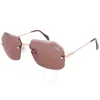 Cazal Brown Geometric Unisex Sunglasses  217/3-3 003 60