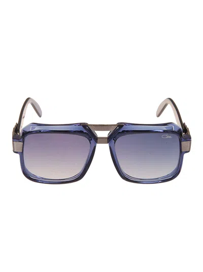 Cazal Classic Transparent Square Frame Sunglasses In Blue