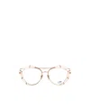 Cazal Cut-out Cat-eye Frame Glasses In Gold