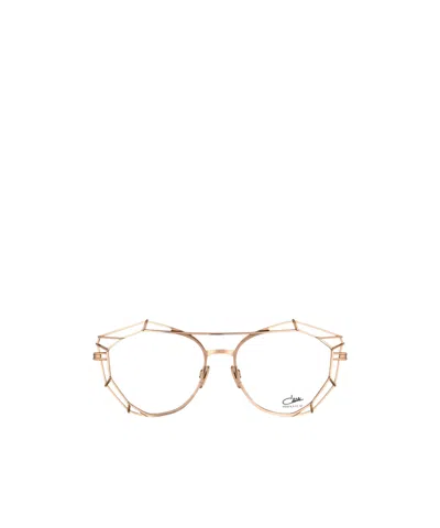 Cazal Cut-out Cat-eye Frame Glasses In Gold