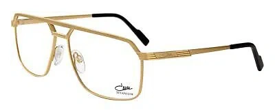 Pre-owned Cazal Eyeglasses 7084-e-003 Gold Frame Clear Lens