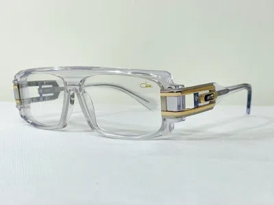 Pre-owned Cazal Eyeglasses Mod 164 Transparent Gold Frame Clear Lens Unisex Eyewear