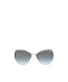 Cazal Frameless Cat-eye Sunglasses In Gold