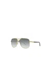 Cazal Full Frame Sunglasses In Gold