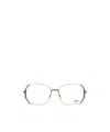 Cazal Geometric-frame Glasses In Gold