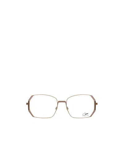 Cazal Geometric-frame Glasses In Gold