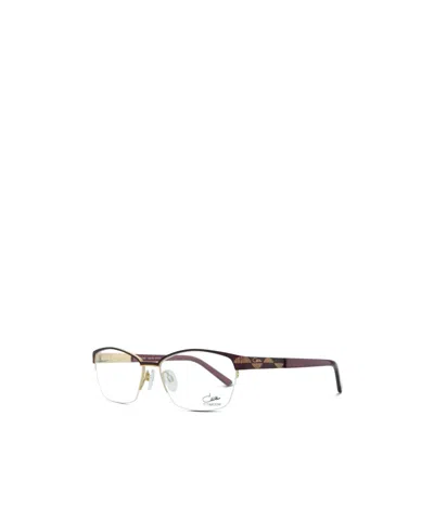 Cazal Geometric Frame Plano Mirror In White