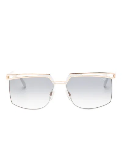 Cazal Geometric-frame Sunglasses In Gold