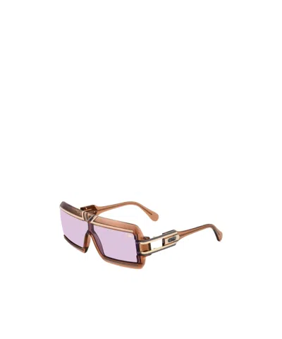 Cazal Geometric Frame Sunglasses In Gold