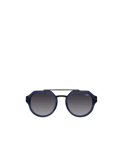 Cazal Geometric Sunglasses In Blue