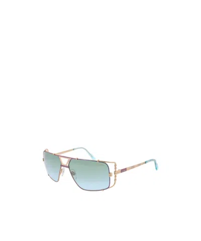 Cazal Geometric Sunglasses In Gold