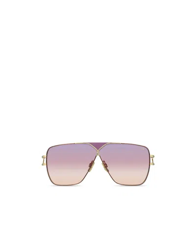Cazal Geometric Sunglasses In Purple