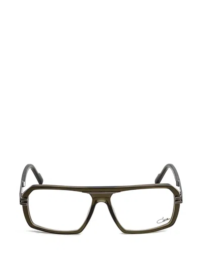 Cazal Geometric-frame Glasses In Green