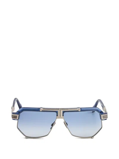 Cazal Geometric-frame Sunglasses In Blue