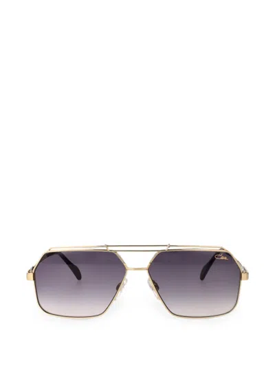 Cazal Geometric-frame Sunglasses In Gold