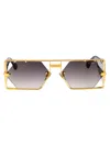 Cazal Gold Black Acetate Sunglasses