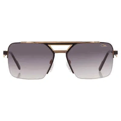 Pre-owned Cazal Grey Gradient Navigator Unisex Sunglasses  9102 001 61  9102 001 In Gray