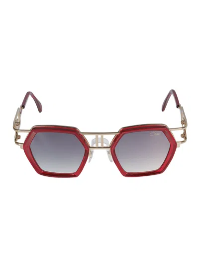 Cazal Hexagon Frame Sunglasses In Brown