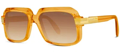 Pre-owned Cazal Legends 607/3 Amber/bronze Shaded (010) Sunglasses
