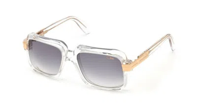 Pre-owned Cazal Legends 607/3 Crystal 18kt Gold/grey Shaded (065) Sunglasses