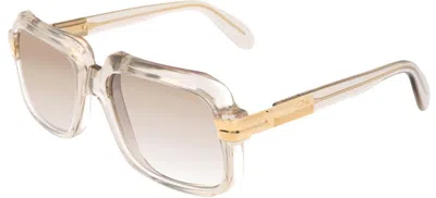 Pre-owned Cazal Legends 607/3 Transparent Grey/brown Shaded (009) Sunglasses