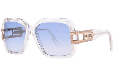 Pre-owned Cazal Legends 623 065sg Transparent/gold Full Rim Fashion Retro Sunglasses 57-mm In Gray