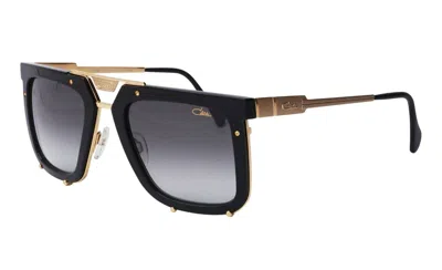 Pre-owned Cazal Legends 648 Black Gold/grey Shaded (001) Sunglasses