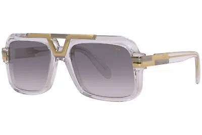 Pre-owned Cazal Legends 664 003 Sunglasses Men's Crystal-gold Plated/grey Gradient Lens In Gray