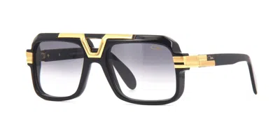 Pre-owned Cazal Legends 664/3 Black 18k Gold/grey Gradient (001) Sunglasses