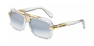 Pre-owned Cazal Legends 664/3 Crystal 18kt Gold/light Grey Shaded (003) Sunglasses