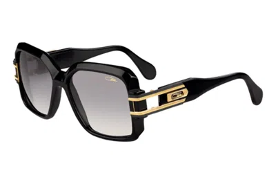 Pre-owned Cazal Legends Mod. 623/3 Col. 001 Black W Gold Trim Sunglasses Made In Germany In Gray
