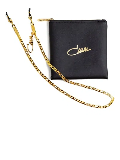 Cazal Logo-pendant Sunglasses Chain In Gold