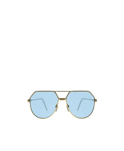 Cazal Logo Sunglasses In Blue