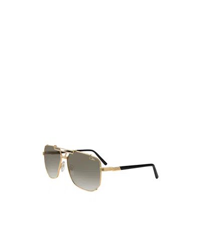 Cazal Logo Sunglasses In Gold