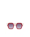 Cazal Logo Sunglasses In Red