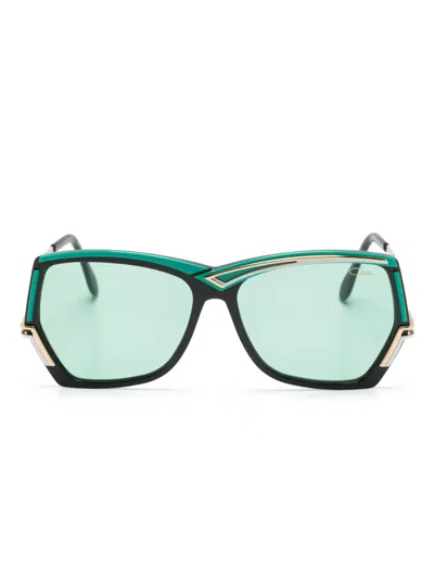 Cazal Mod 178/3 Geometric-frame Sunglasses In Green