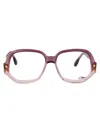 Cazal Geometric-frame Glasses In 003 Purple