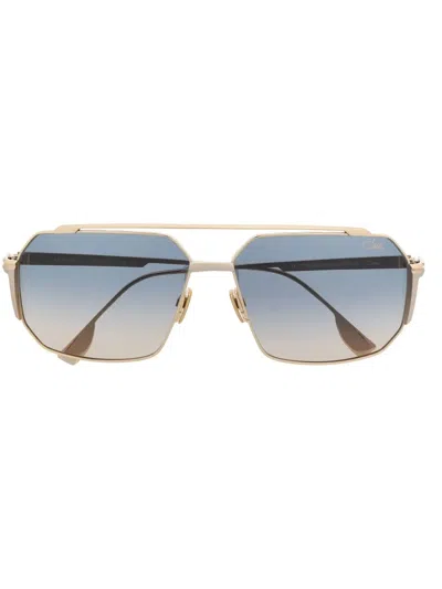 Cazal Mod. 755 Geometric-frame Sunglasses In Gold