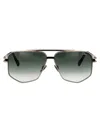 Cazal Navigator-frame Sunglasses In 002 Black