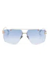 Cazal Navigator-frame Sunglasses In Gold