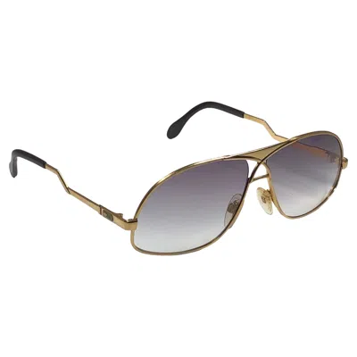 Pre-owned Cazal New Vintage  737 Gold Frame Collector Item 1990's Sunglasses In Gray