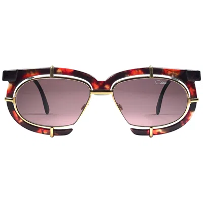 Pre-owned Cazal New Vintage  871 725 Tortoise Gold Frame 1980's Sunglasses In Brown