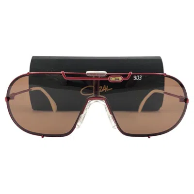 Pre-owned Cazal New Vintage  903 Red & White Iconic Frame Collector Item 1980's Sunglasses