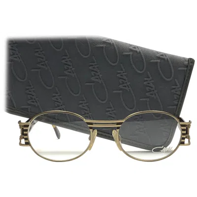 Pre-owned Cazal New Vintage  976 Oval Silver & Black Reading Frame 1970's Sunglasses