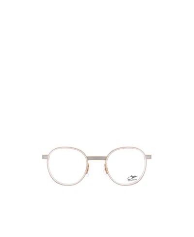 Cazal Oval-frame Glasses In White