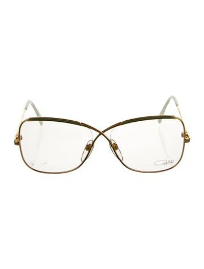Pre-owned Cazal Oversize Eyeglasses In Gold