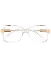 Cazal Oversized Square Glasses In 白色